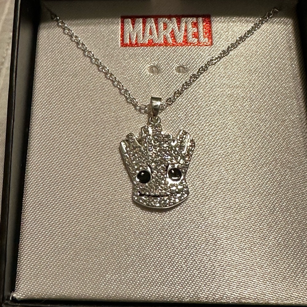 Inox Stainless Steel Marvel Pendant Chain Necklace Groot Guardian of the Galaxy
